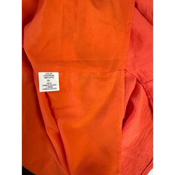 Chicsoul Oversized Bright Orange Babydoll Flowy Dress Size 2XL Feminine NWOT - Picture 8 of 8